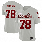 Oklahoma Sooners 78 Orlando Brown White College Football Jersey Dzhi,baseball caps,new era cap wholesale,wholesale hats